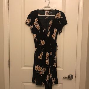 Black floral dress